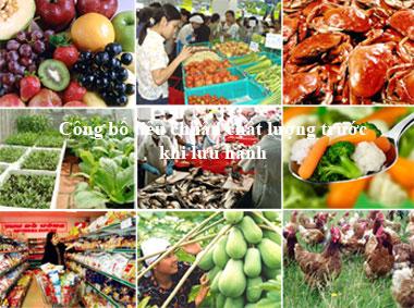 Công bố tiêu chuẩn chất lượng thực phẩm