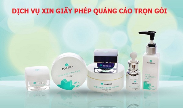xin giấy phép quảng cáo mỹ phẩm