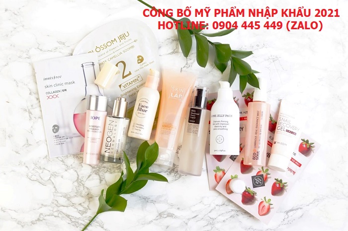 công bố mỹ phẩm 2021