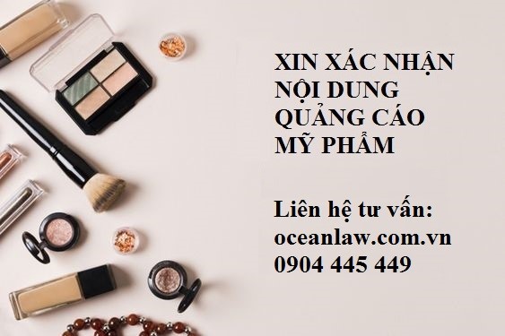 xin xác nhận nội dung quảng cáo